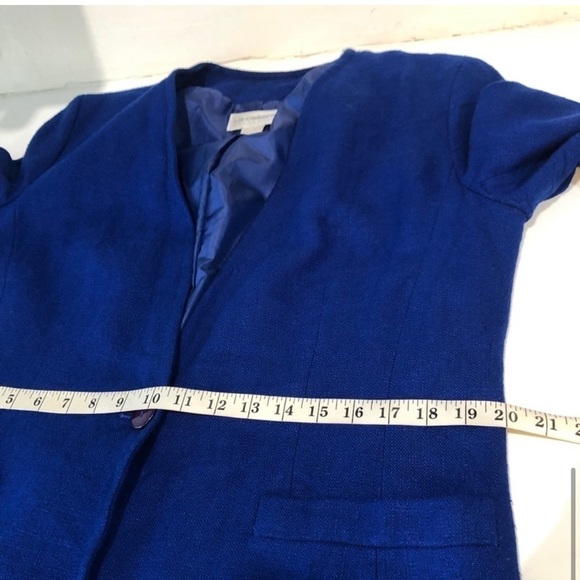 Liz Claiborne Vintage Blazer Chest Pocket Royal Blue - Picture 9 of 16